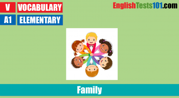 Family - Elementary Vocabulary Test
