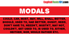 English Modals Test