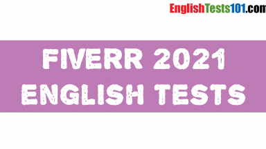 Fiverr 2021 English Level Tests
