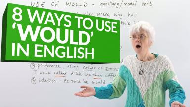 Embedded thumbnail for How to use the auxiliary verb &amp;#039;WOULD&amp;#039;