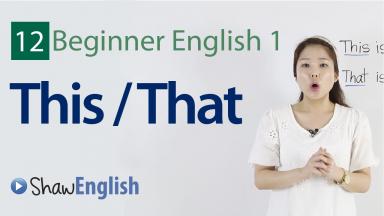 Embedded thumbnail for English Grammar: This / That